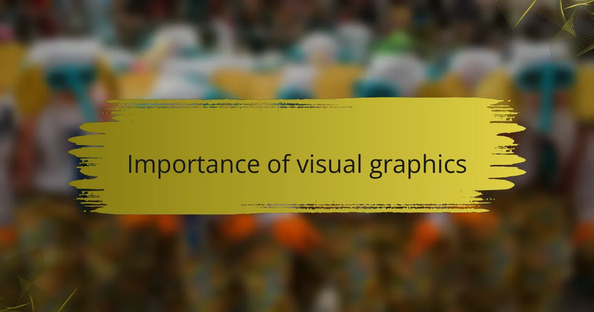 Importance of visual graphics