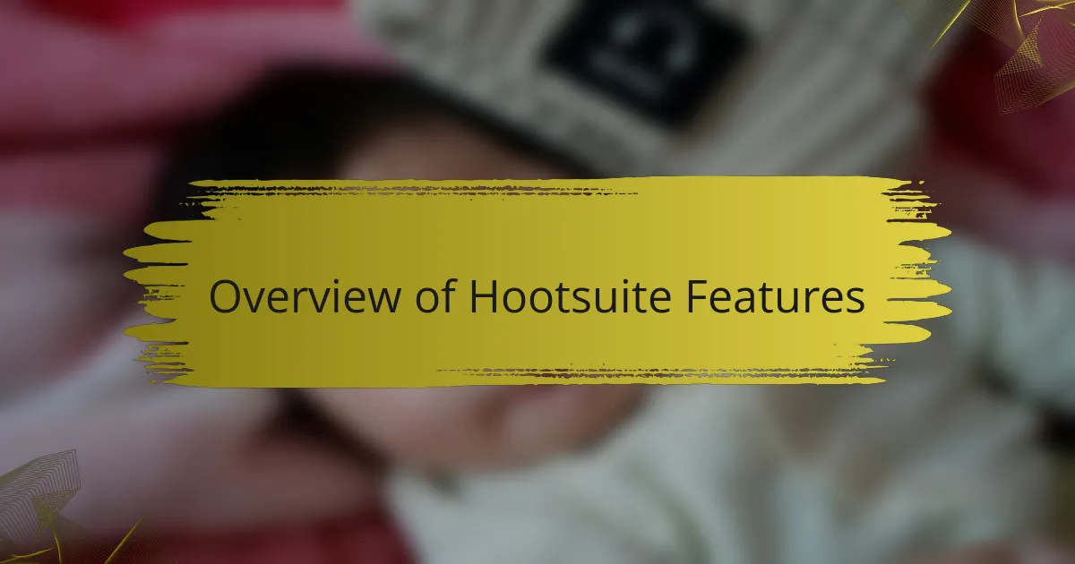 Overview of Hootsuite features